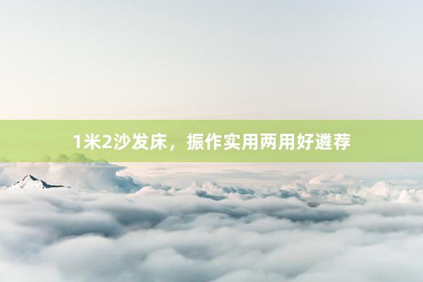 1米2沙发床，振作实用两用好遴荐