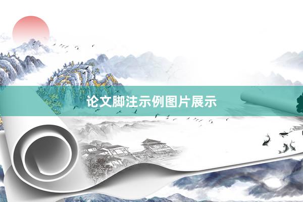 论文脚注示例图片展示